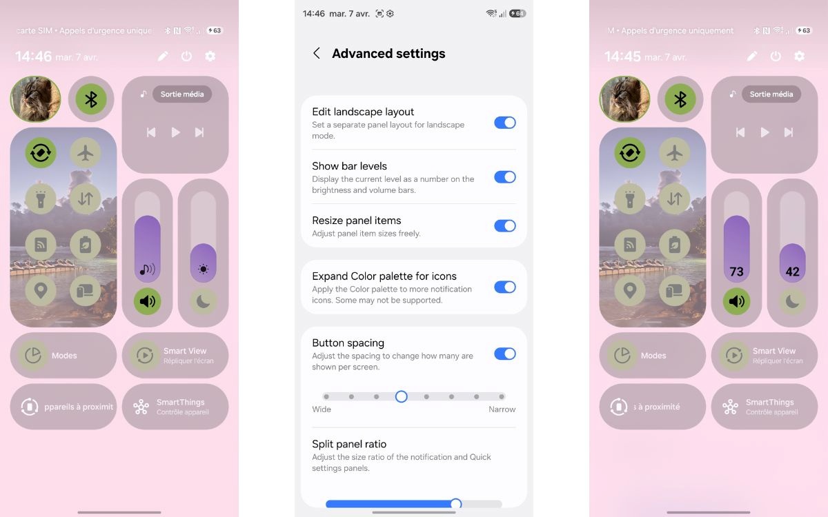 Good Lock QuickStar nouveauté One UI 8.5 curseurs