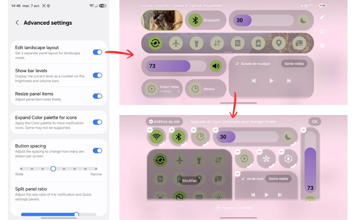 Good Lock QuickStar nouveauté One UI 8.5 mode paysage