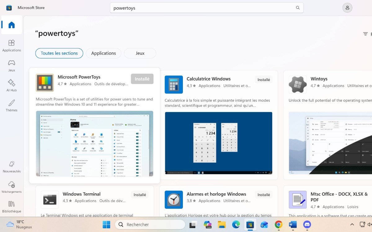 PowerToys Microsoft Store