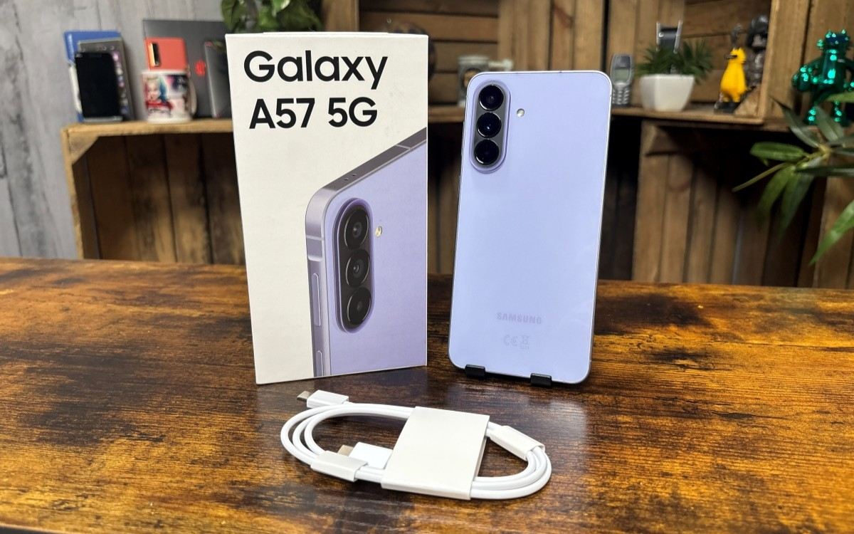 Test Samsung Galaxy A57 contenu boîte