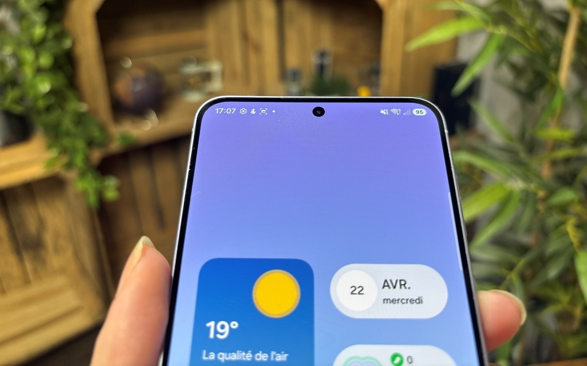Test Samsung Galaxy A57 haut écran