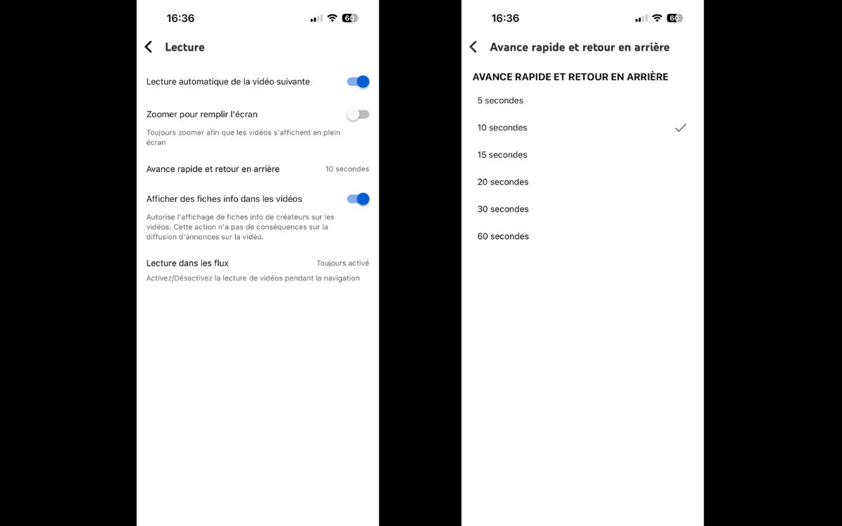 YouTube double-tap sur mesure 2