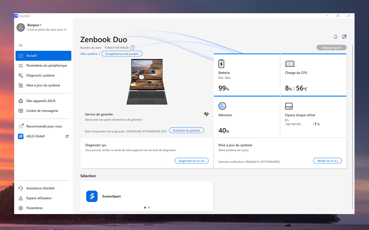 asus zenbook duo myasus