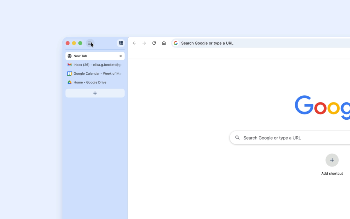 chrome onglets verticaux