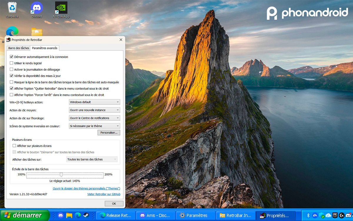Retrobar Windows tuto