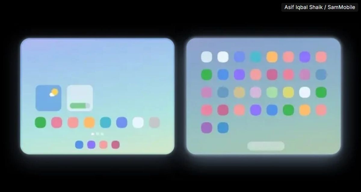 écran galaxy z fold wide