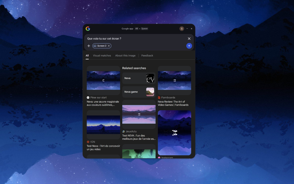google desktop partage d'écran