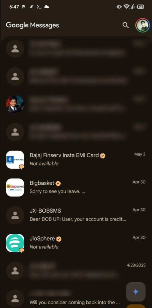 google messages spam