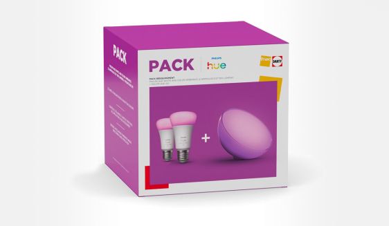 Pack Réequipement Philips Hue Ambiance blanc et couleur et Philips Hue Go