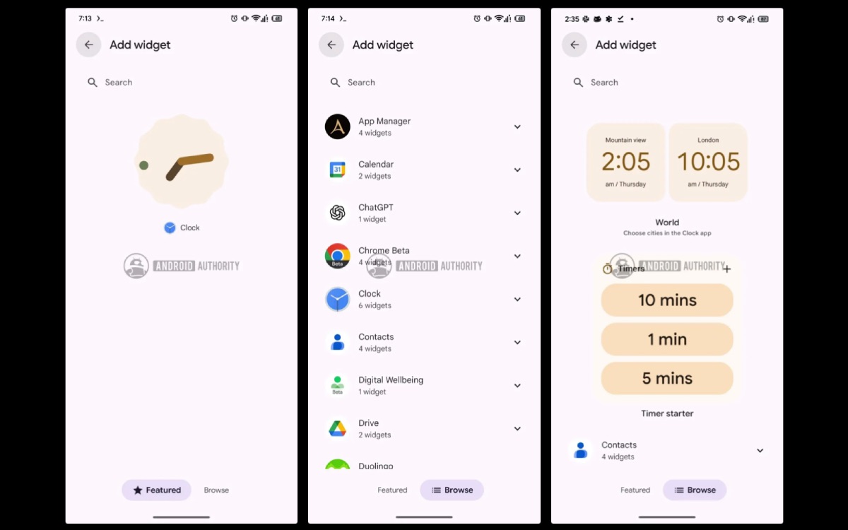 futurs widgets android auto