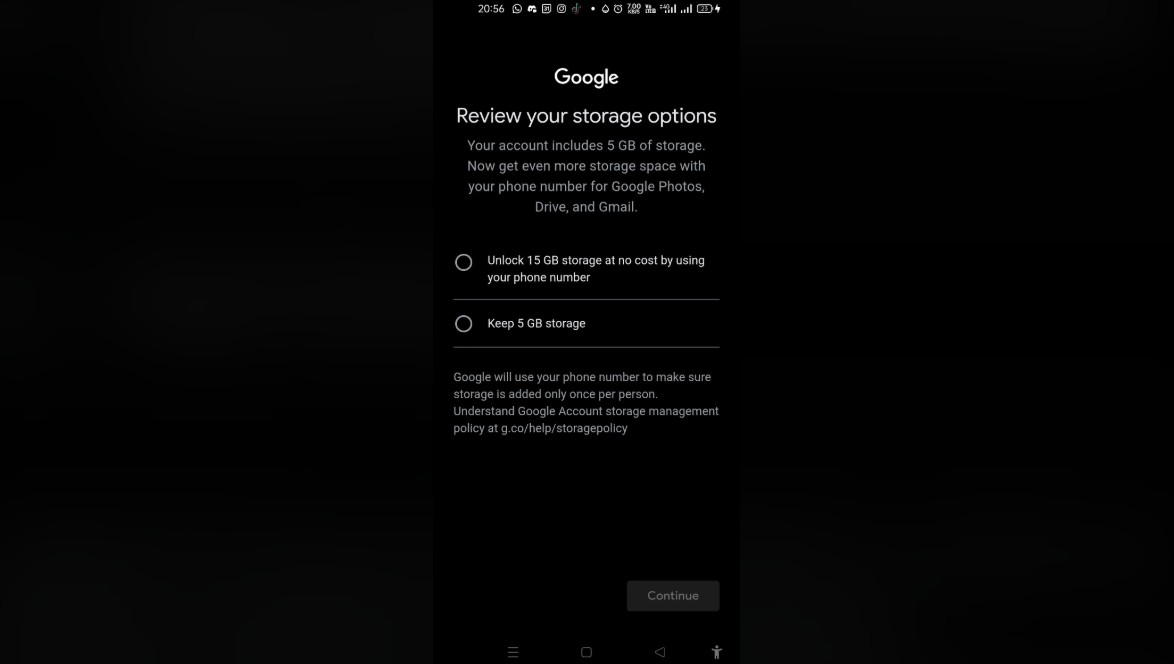 gmail stockage