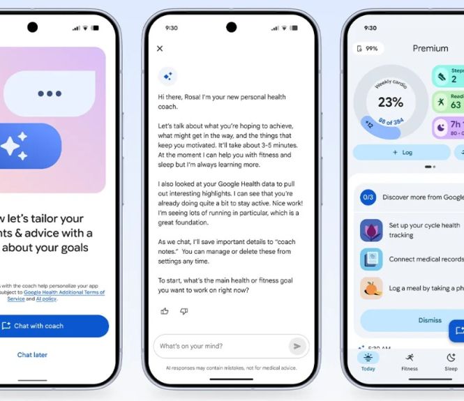 Google Health coach IA