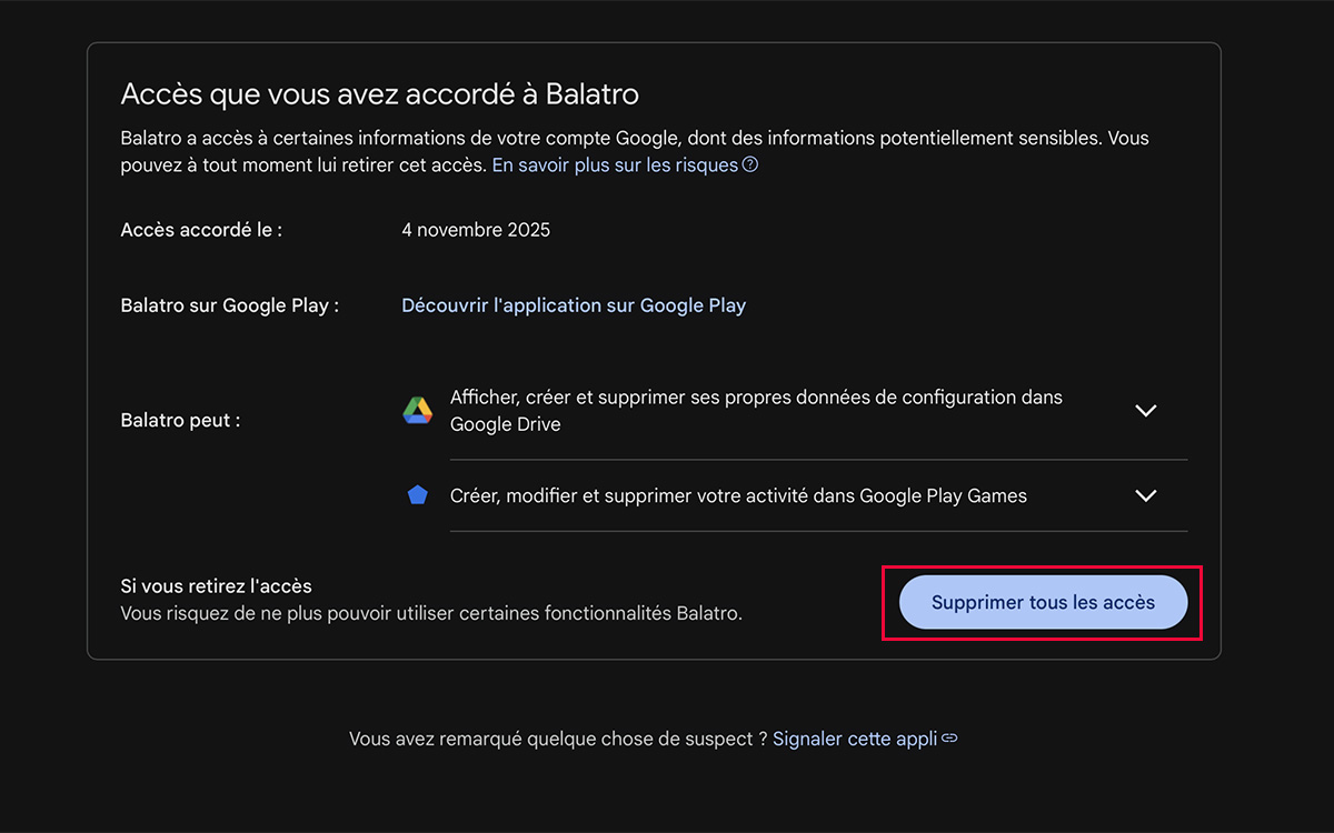 Tuto compte Google accès applis