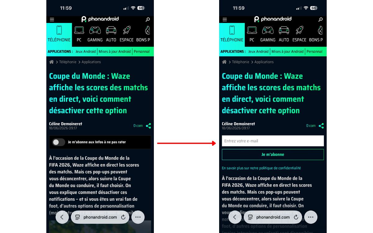 Phonandroid s'abonner newsletter