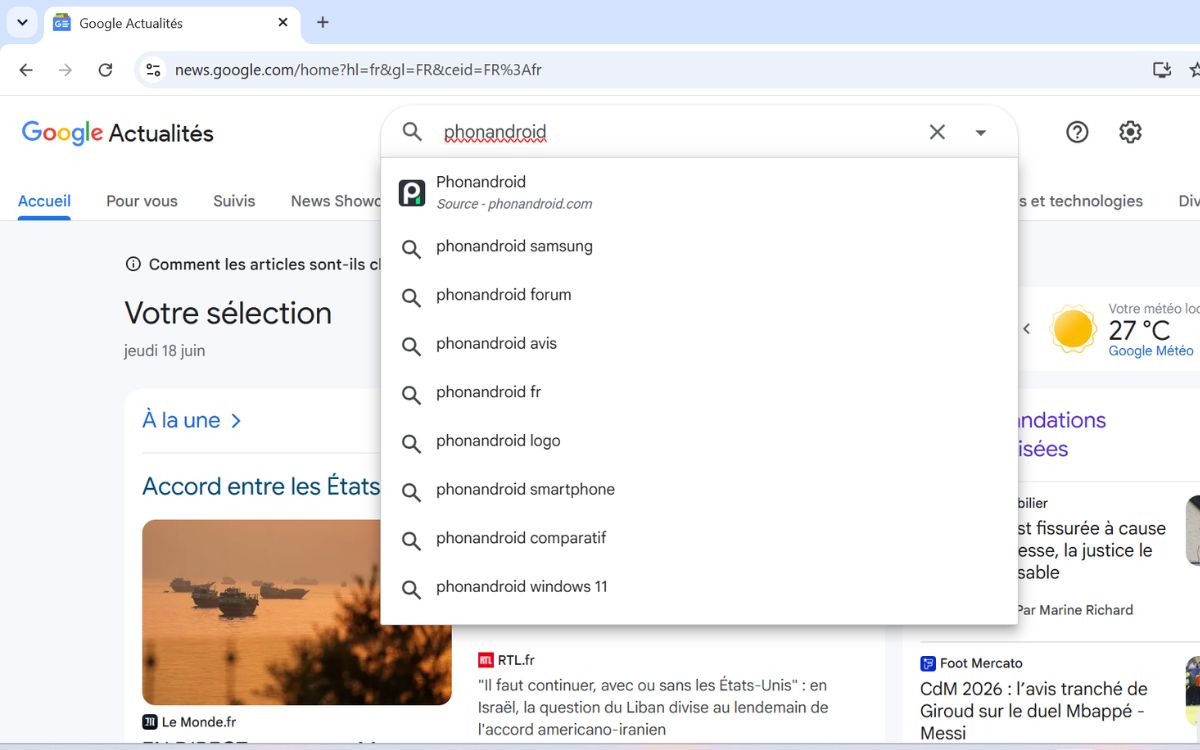 Phonandroid suivre sur Google Actualités web