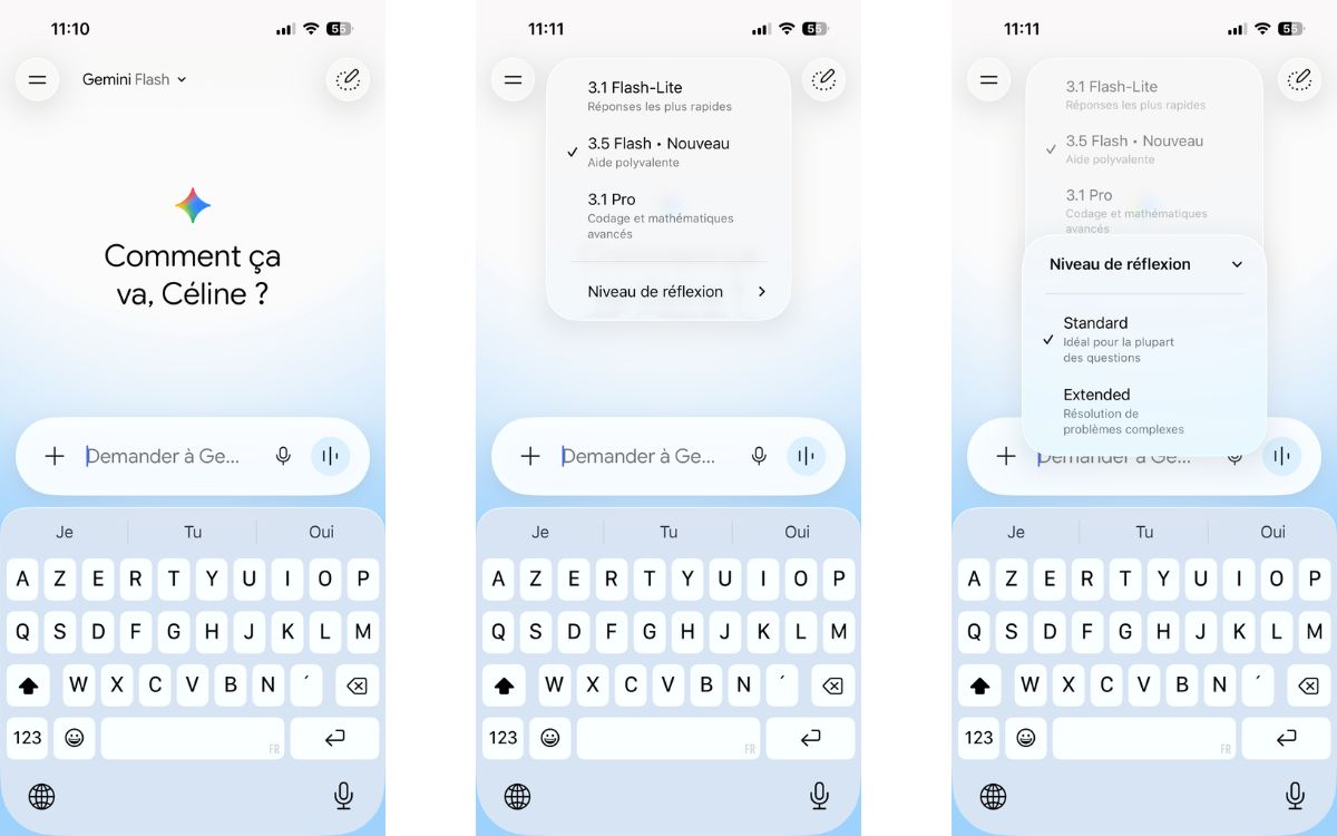 Gemini Extended Reflexion iOS