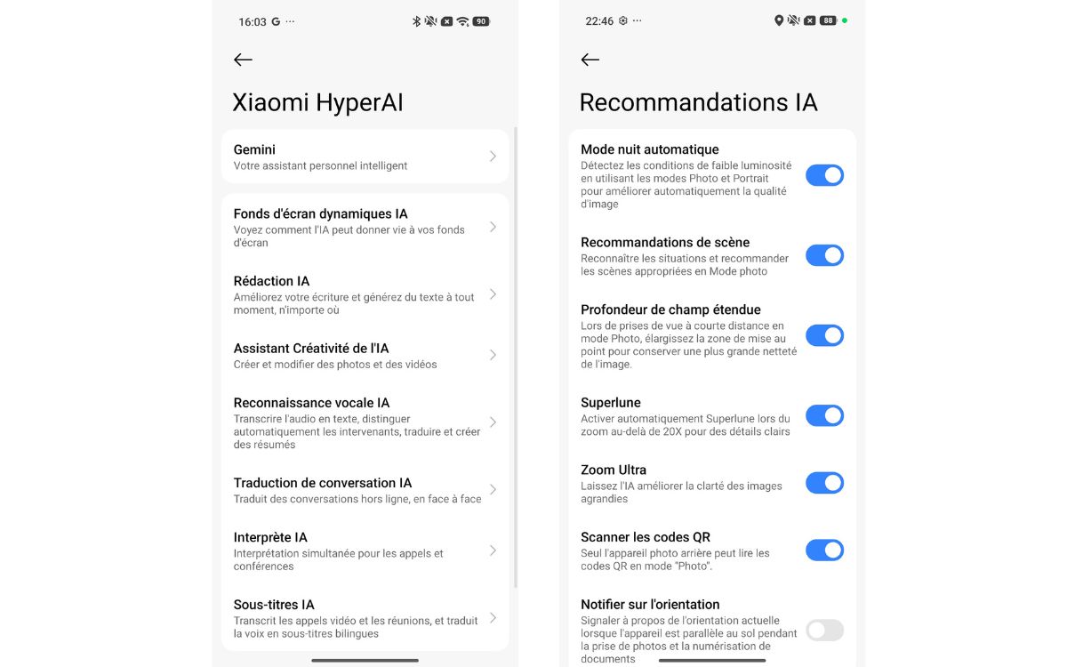 Test Xiaomi 17T interface IA