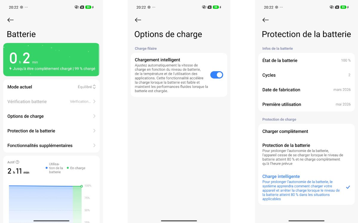 Test Xiaomi 17T interface batterie