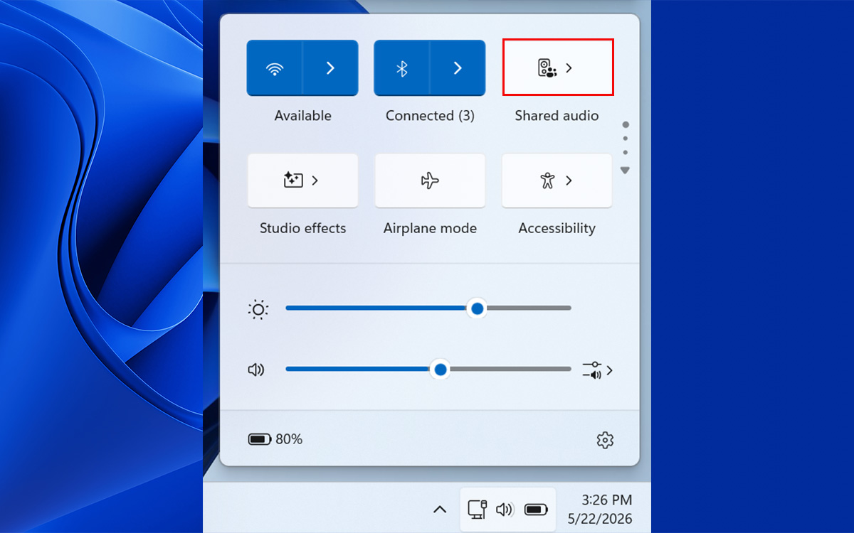 windows 11 audio partagé