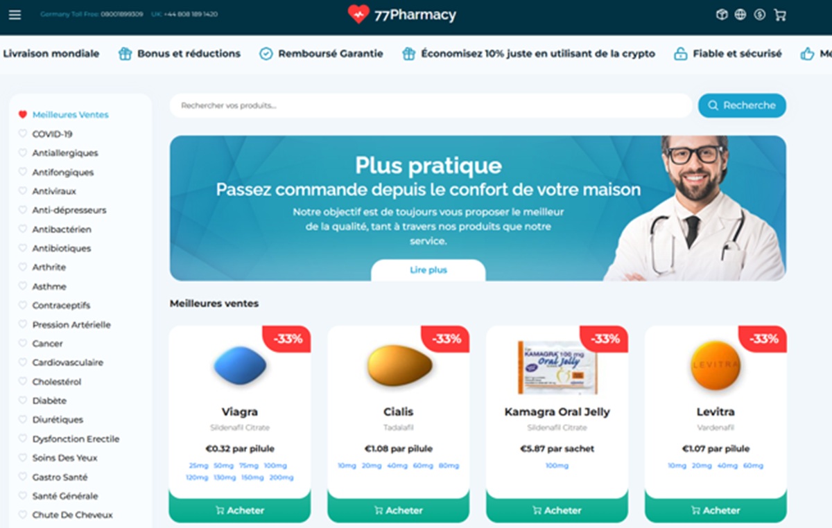 fausse pharmacie arnaque