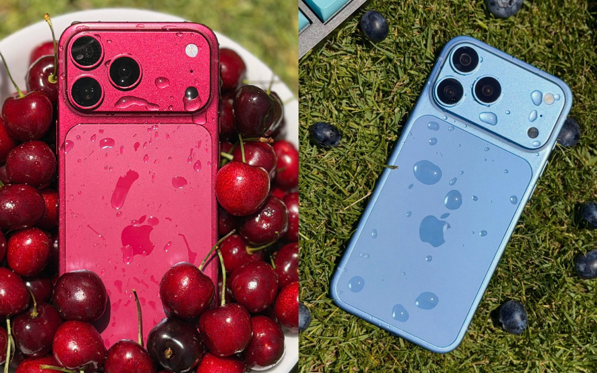iPhone 18 Pro Max Dark Cherry et Light Blue
