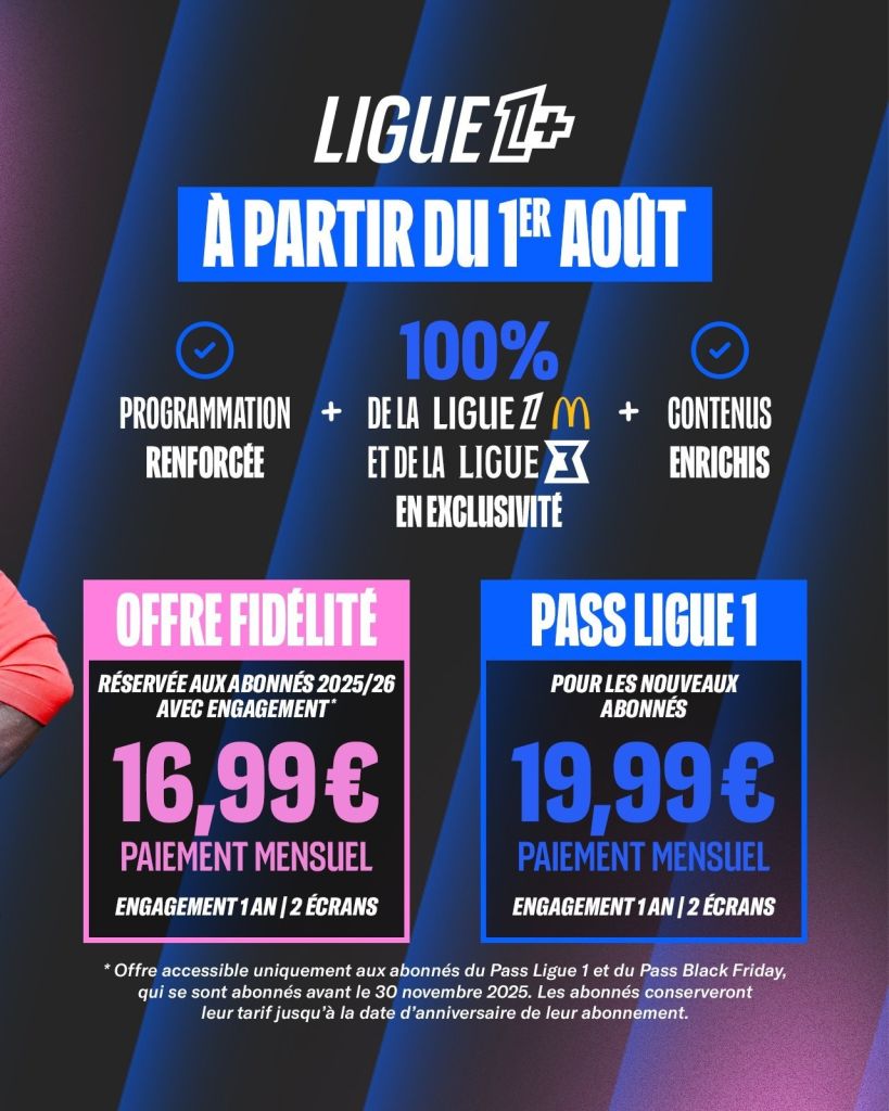 ligue1+ prix abonnement