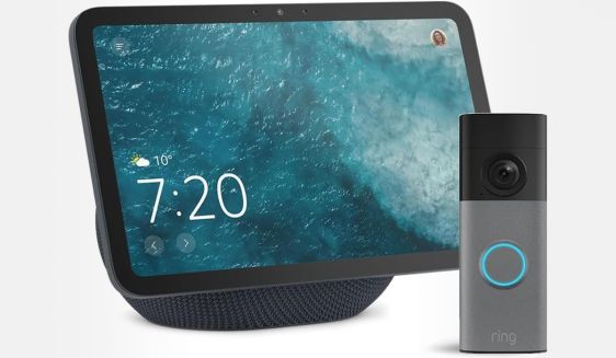 pack Amazon Echo Show 8 + Ring sonnette vidéo sans fil