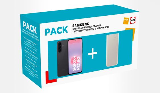 Pack Samsung Galaxy A37 + batterie externe