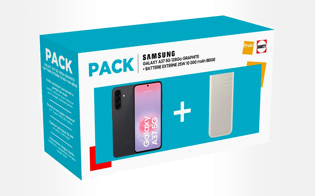 Pack Samsung Galaxy A37 + batterie externe