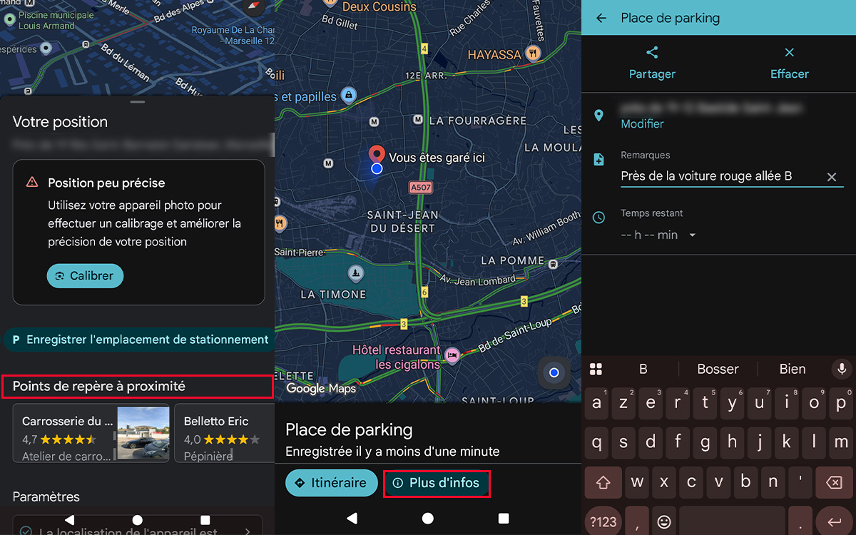 maps ecran verrouillage