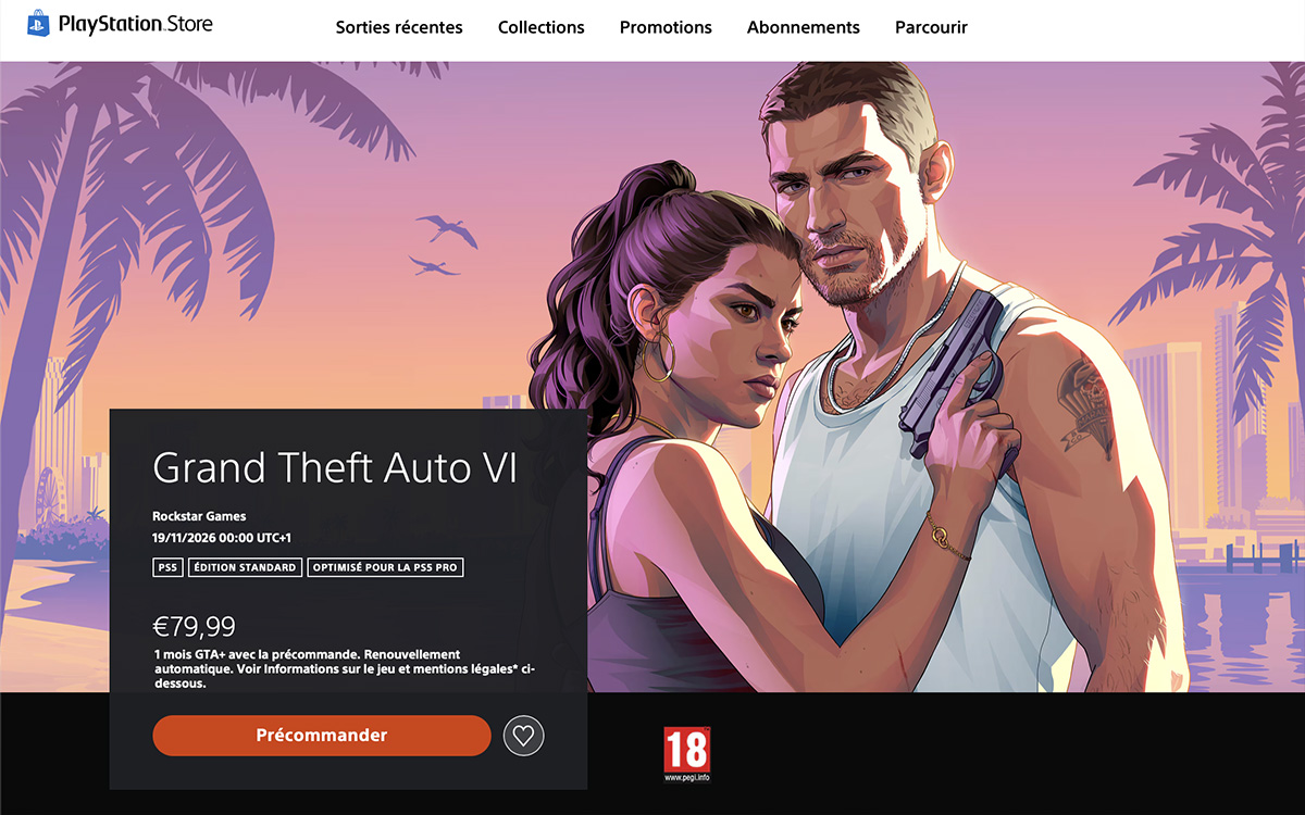 stockage console GTA 6