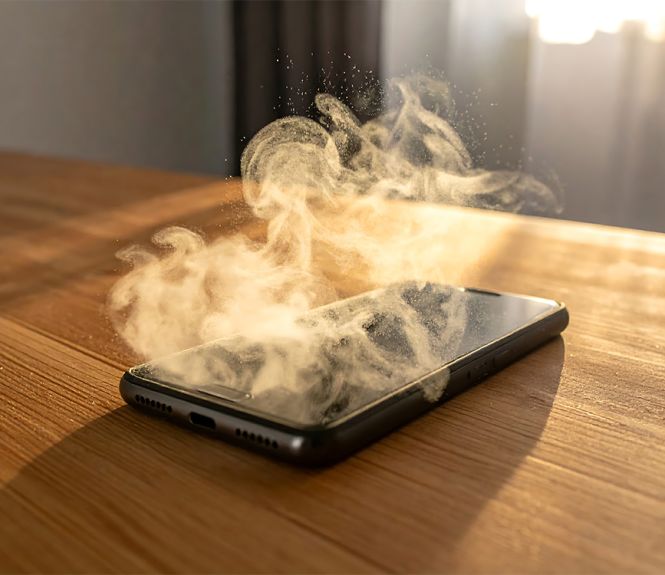 smartphone canicule