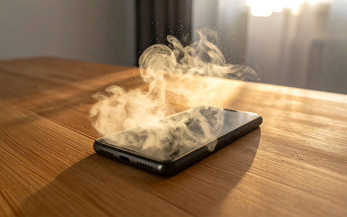 smartphone canicule