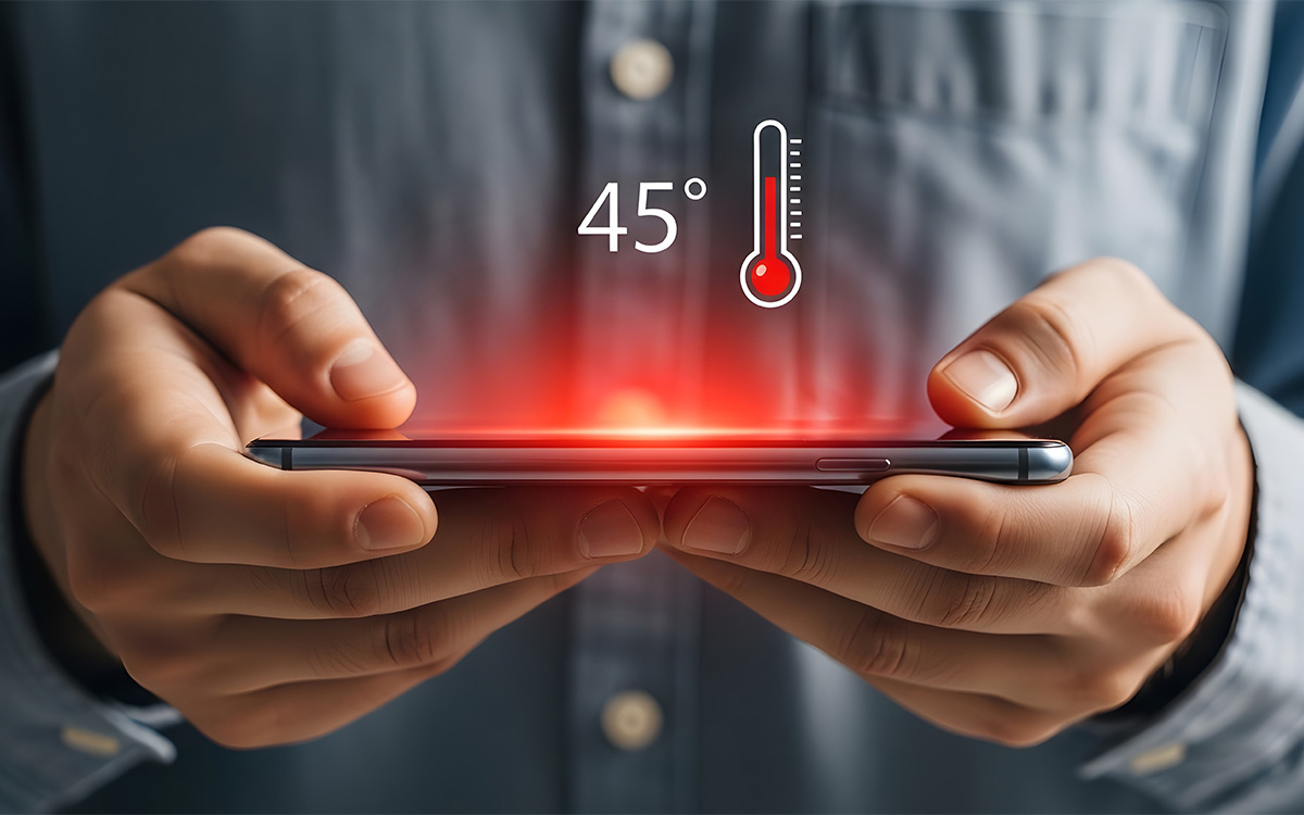 smartphone canicule
