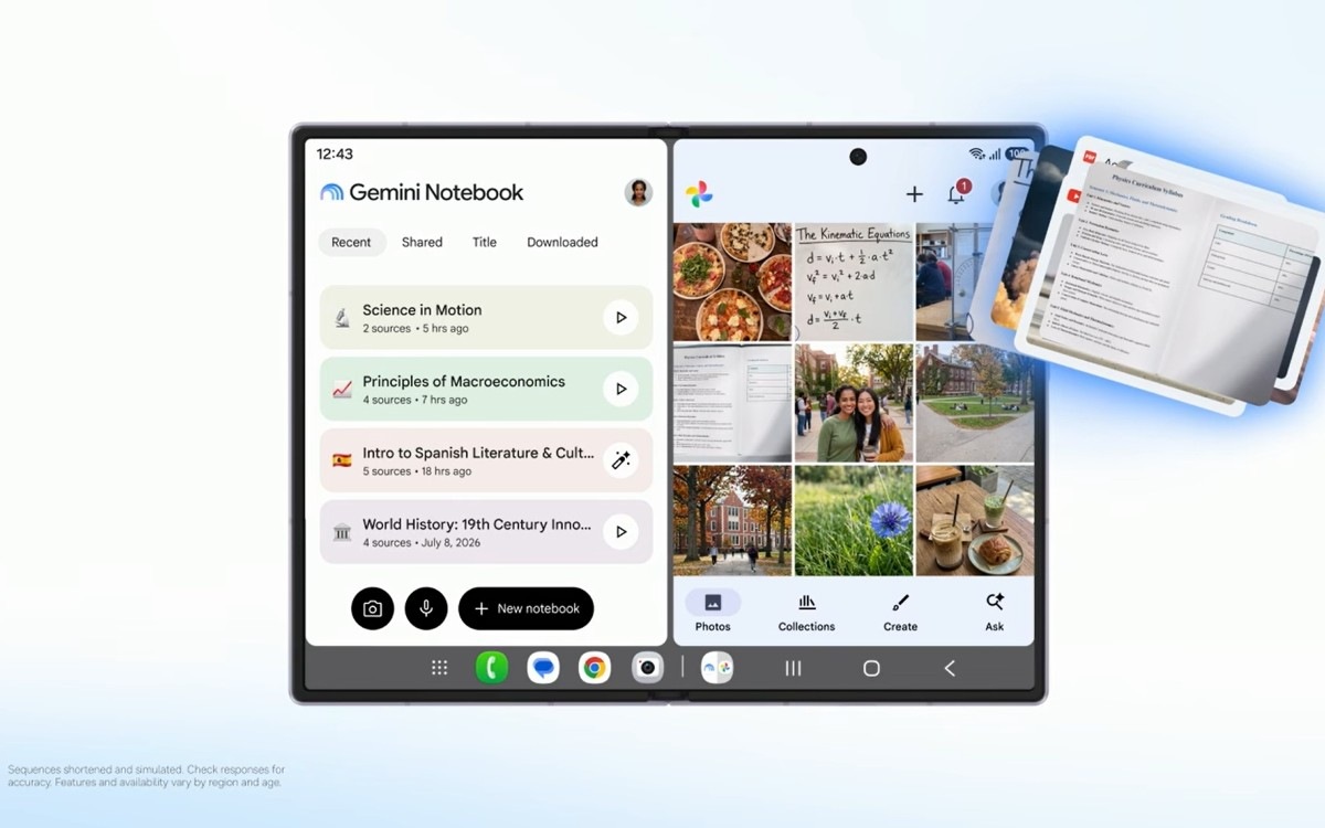 Google Samsung Galaxy Unpacked Gemini Notebook
