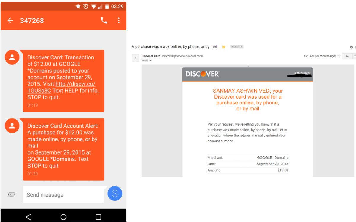 Google.com Sanmay Ved propriétaire 12 dollars 1 minute 3