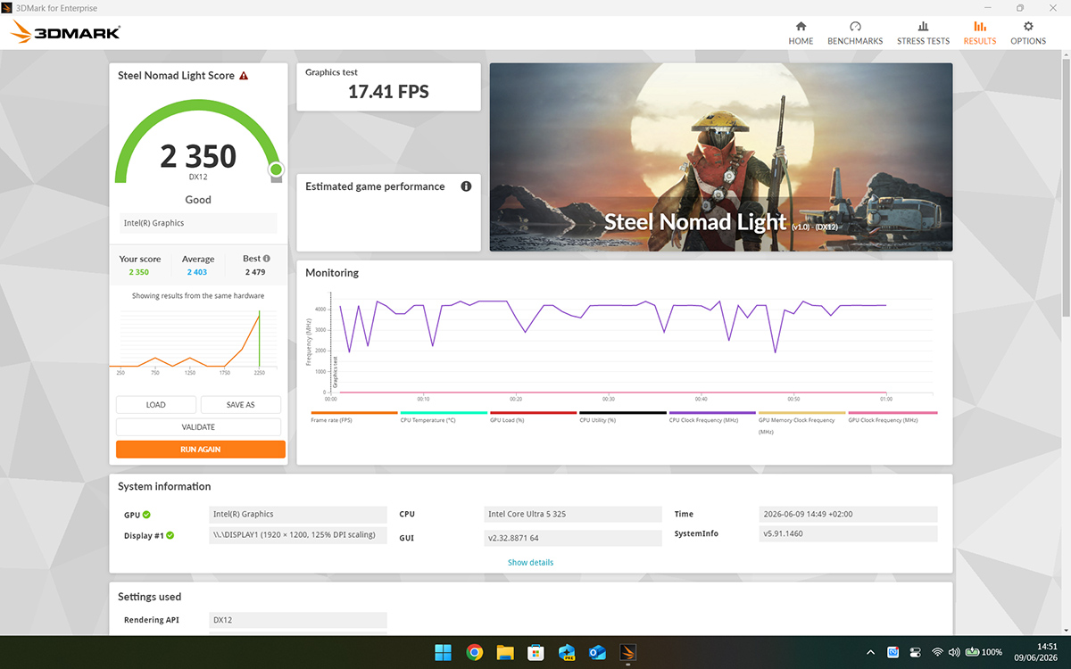 Honor Magicbook 16 3DMark