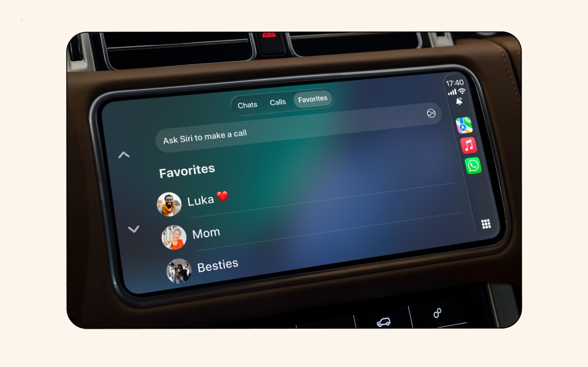 La nouvelle interface de WhatsApp dans Android Auto