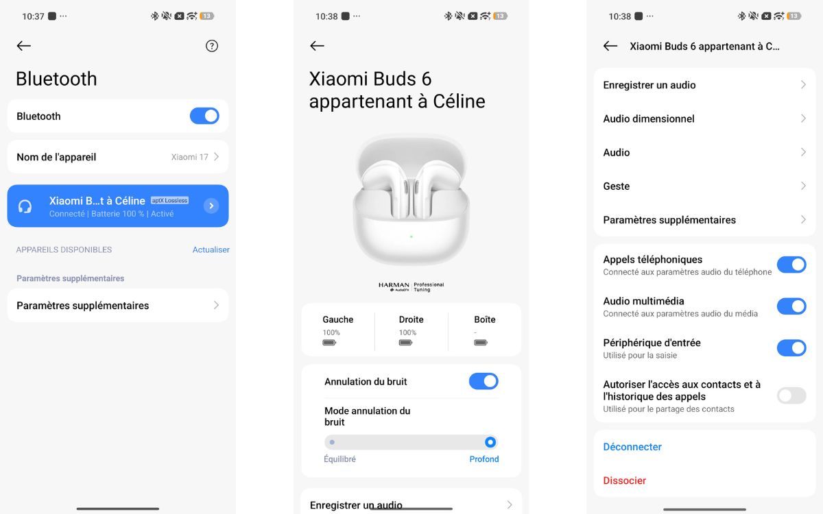 Xiaomi Buds 6 interface native