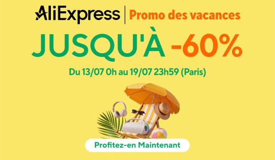 AliExpress promos des vacances