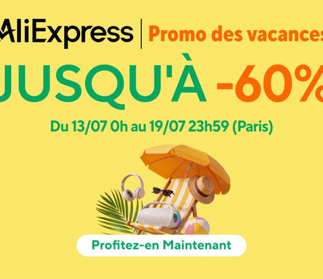 AliExpress promos des vacances