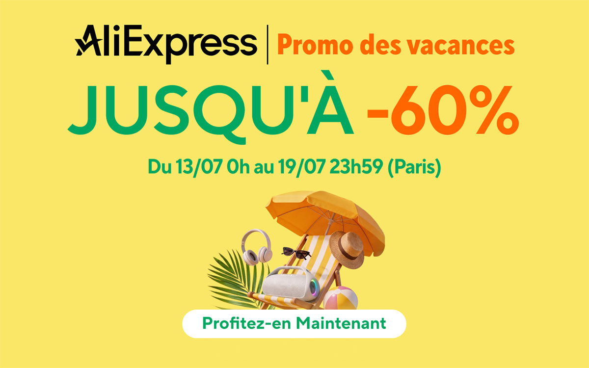 AliExpress promos des vacances