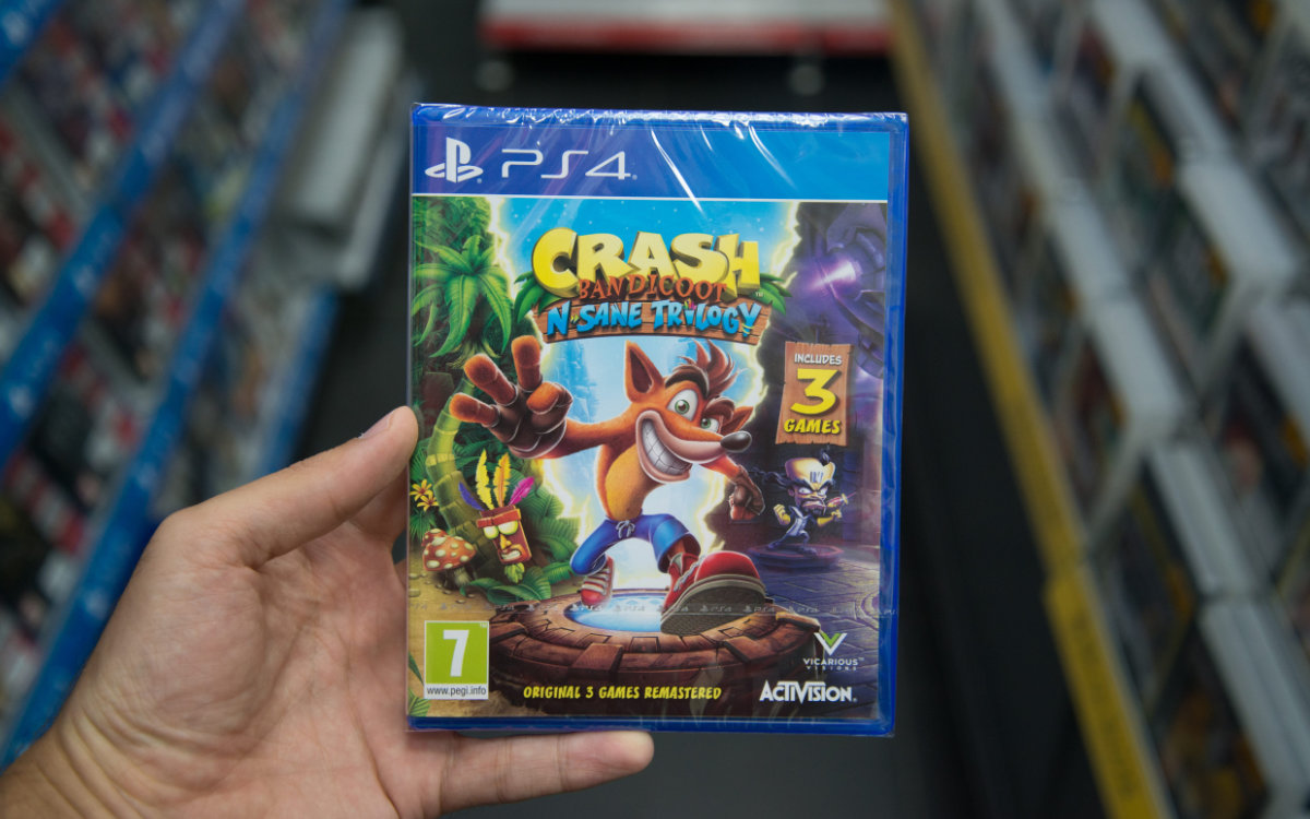 crash bandicoot boîte jeu ps5