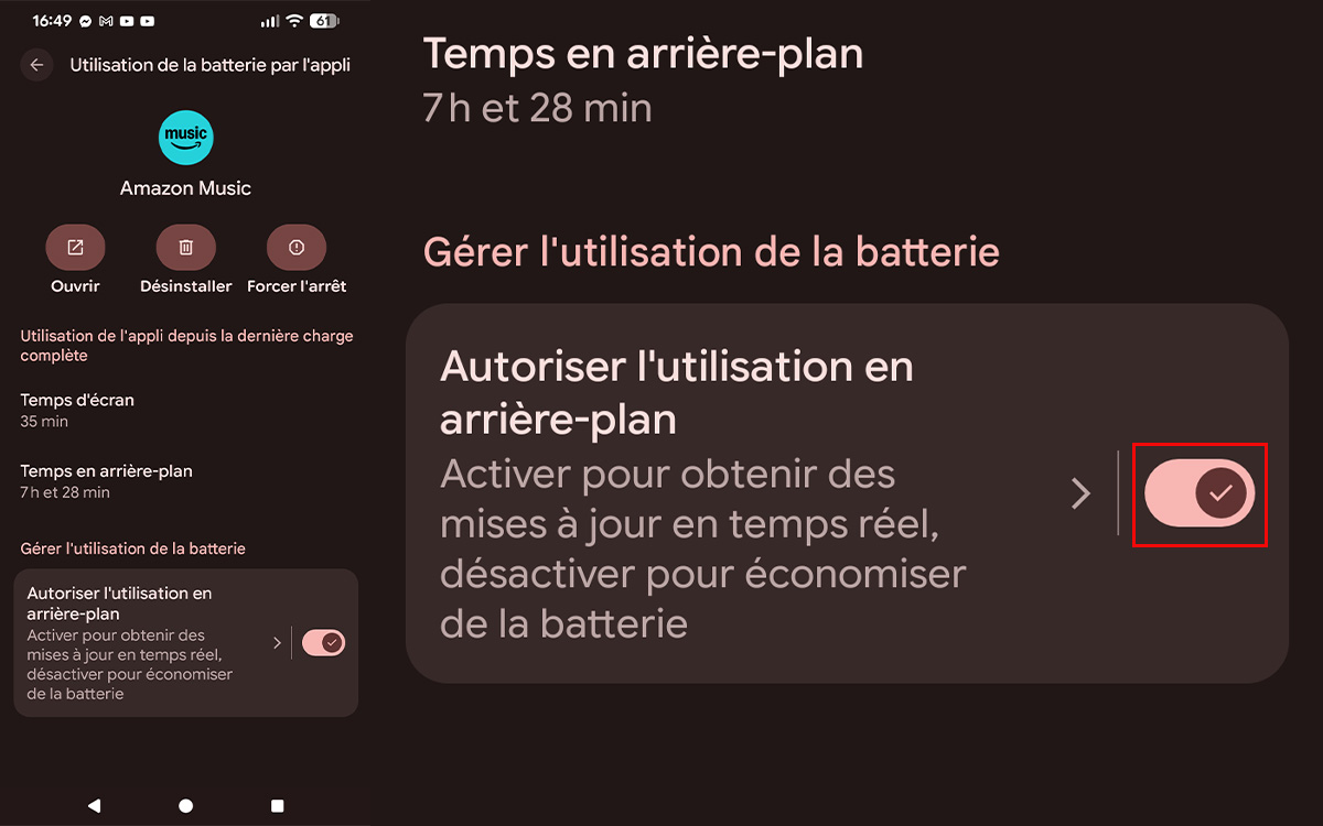tuto applis arriere-plan