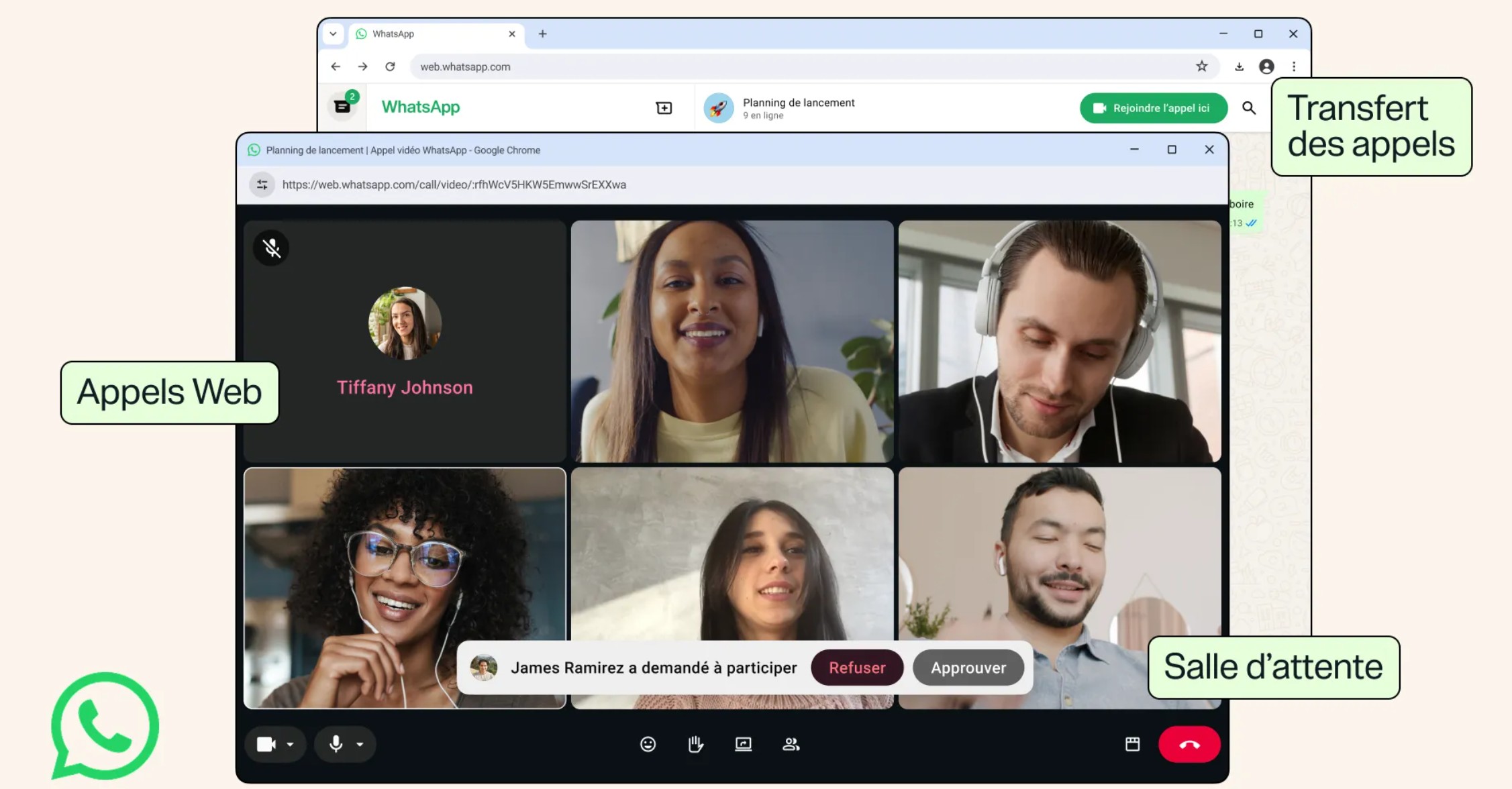 WhatsApp lance les appels vocaux et vidéo sur le web