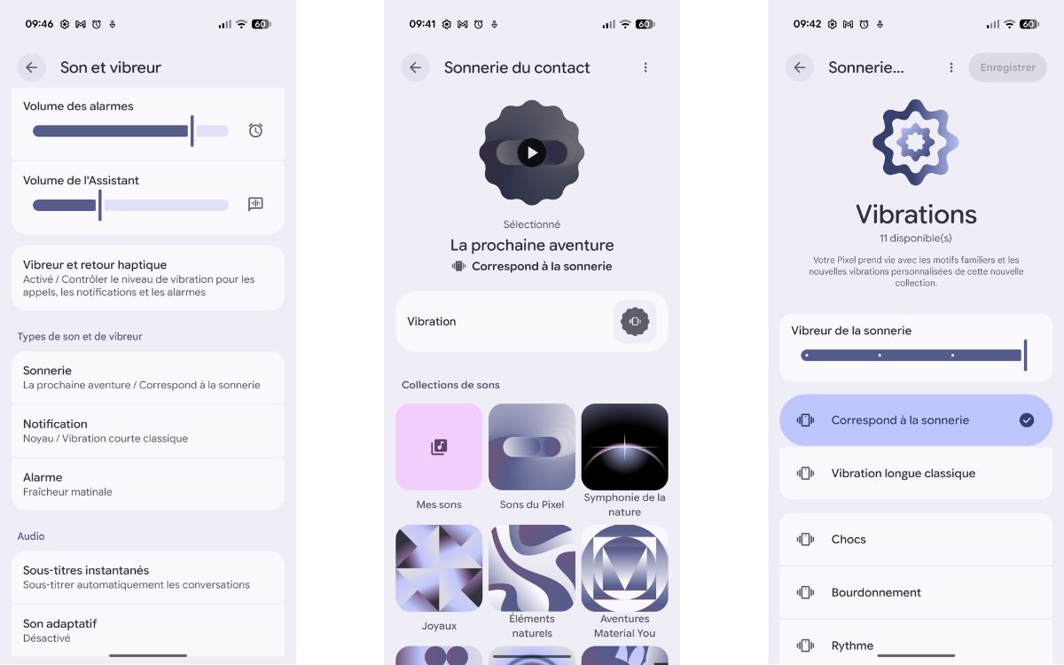 Google Pixel 11 fonction personnalisation vibration