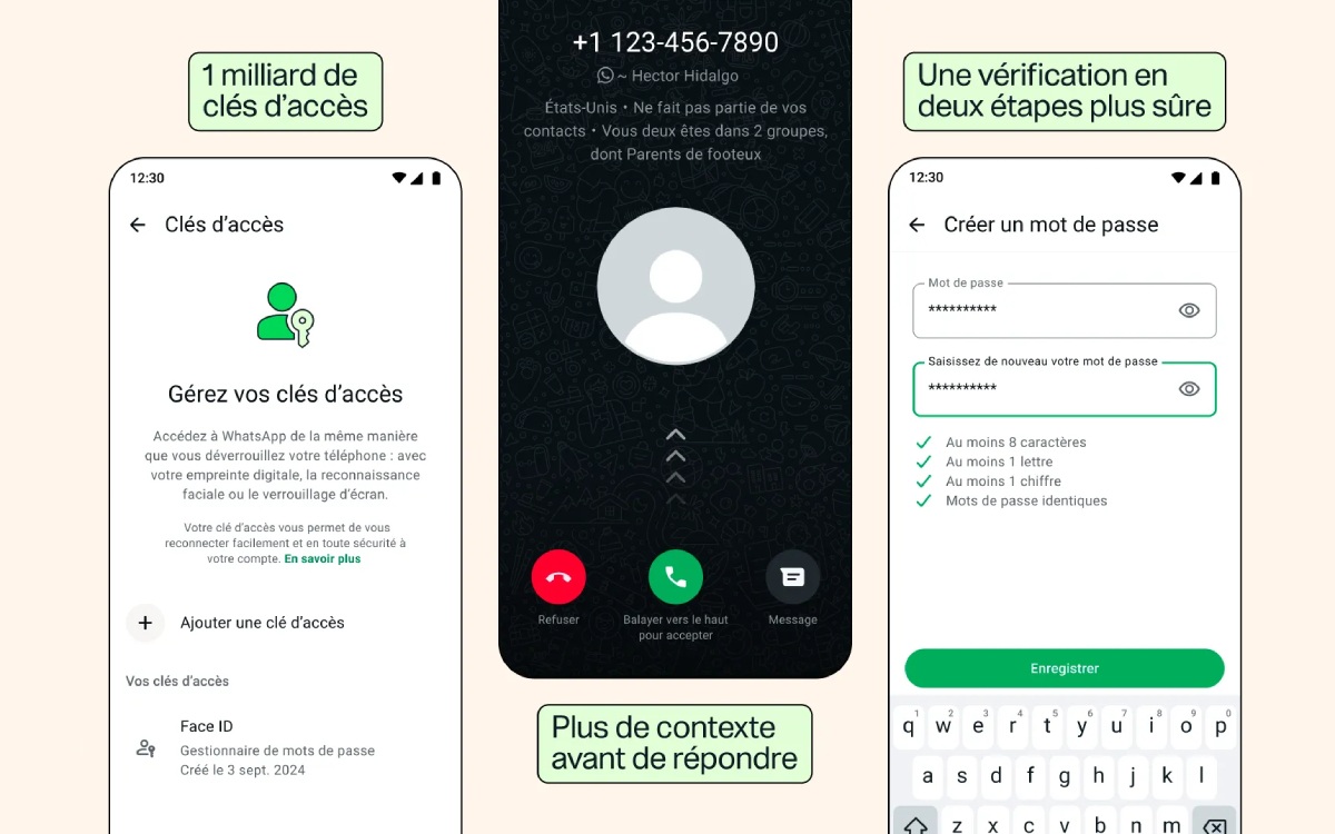 Nouveautés sécurité WhatsApp