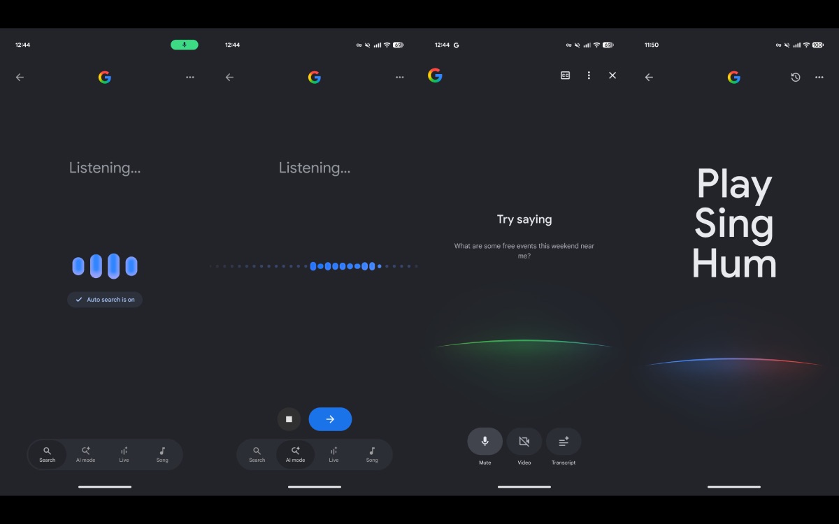 mode vocal recherche android