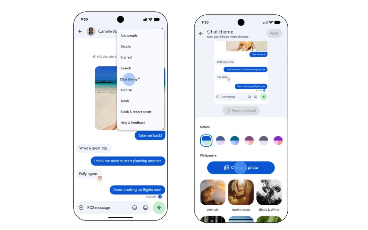 Android Drop Google Messages Personnalisation Chat Theme