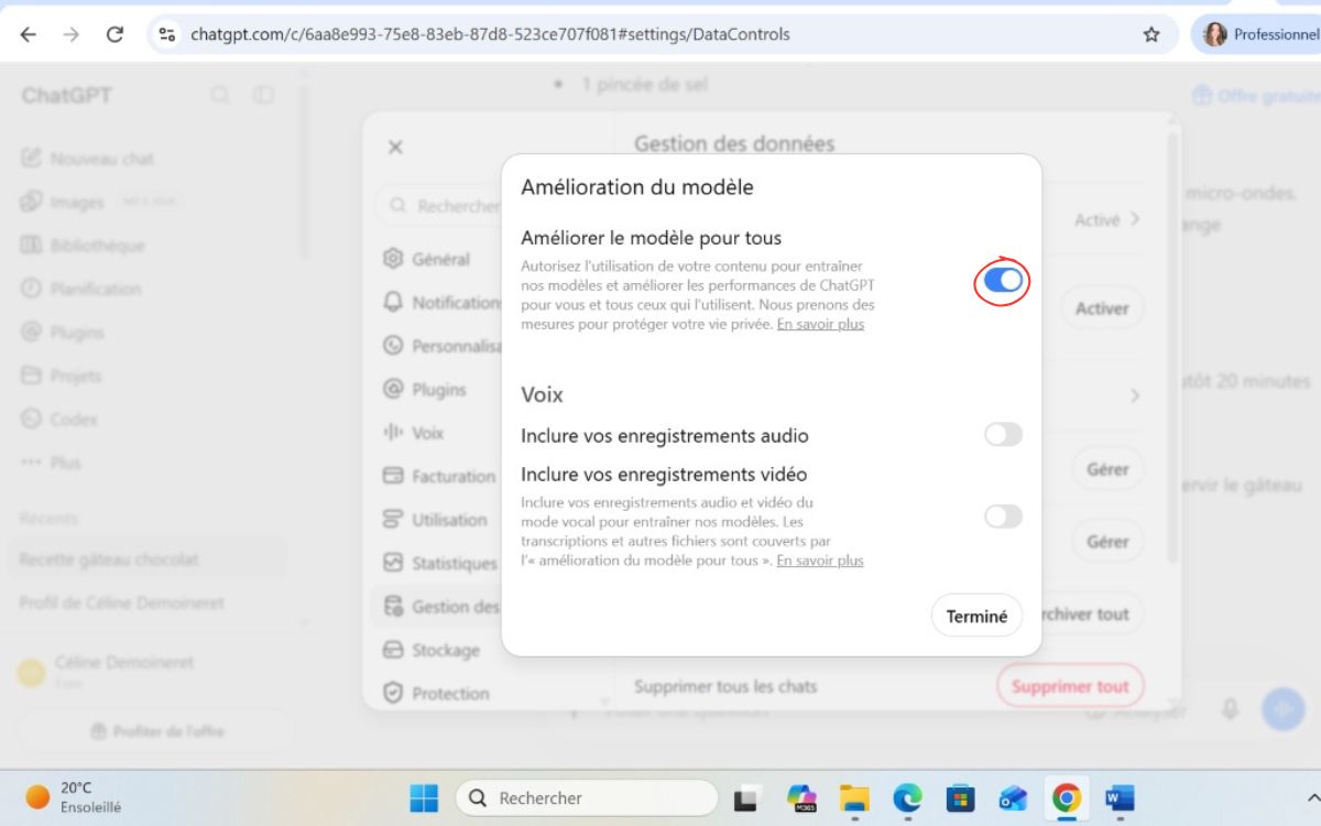 ChatGPT désactivation réviseurs humains web